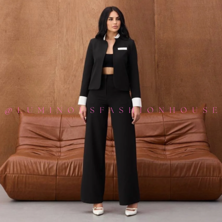 Black Formal Blazer Set